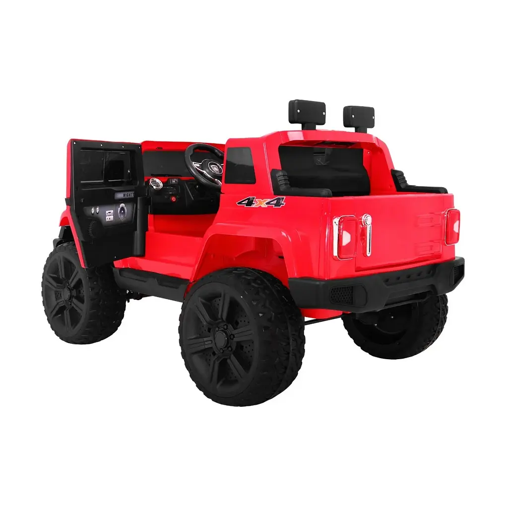 Электромобиль Ramiz Mighty Jeep 4x4 2х12 В на пульте управления, Red (PA.HL-1668.CR) - фото 3