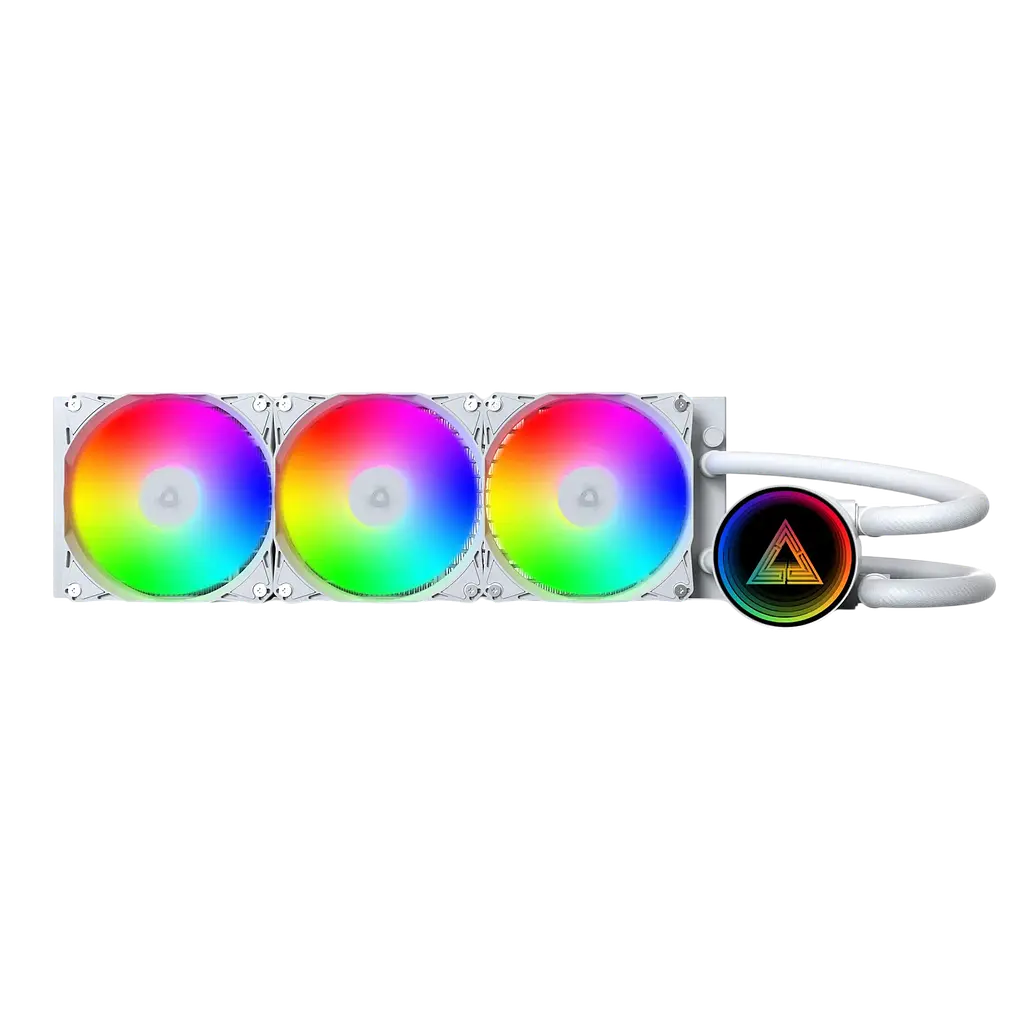 Водяне охолодження Montech LightFlow 360 ARGB White (LIGHTFLOW ARGB 360 (W)) - фото 3