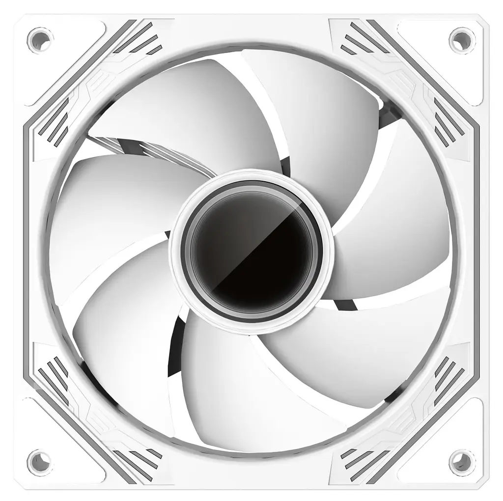 Вентилятор Coolmoon 120мм CM-V12-W Reverse (CM-V12-W-R) White - фото 7