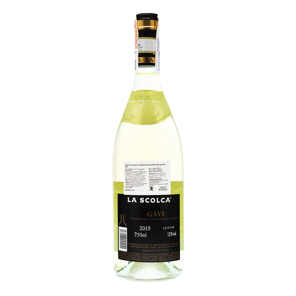 Вино La Scolca Gavi dei Gavi Etichetta Nera 12% 0.75 л - фото 3