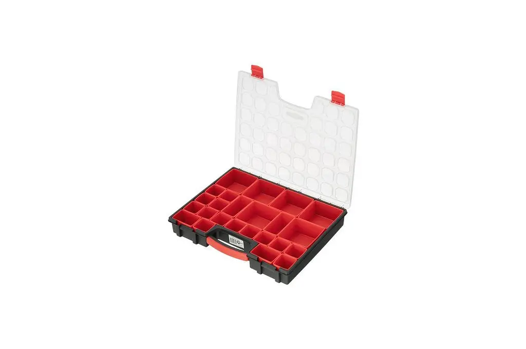 Організатор для зберігання дрібних деталей з ручкою Intertool BX-4033 415 x 330 x 60 мм x 22 лотків - фото 2