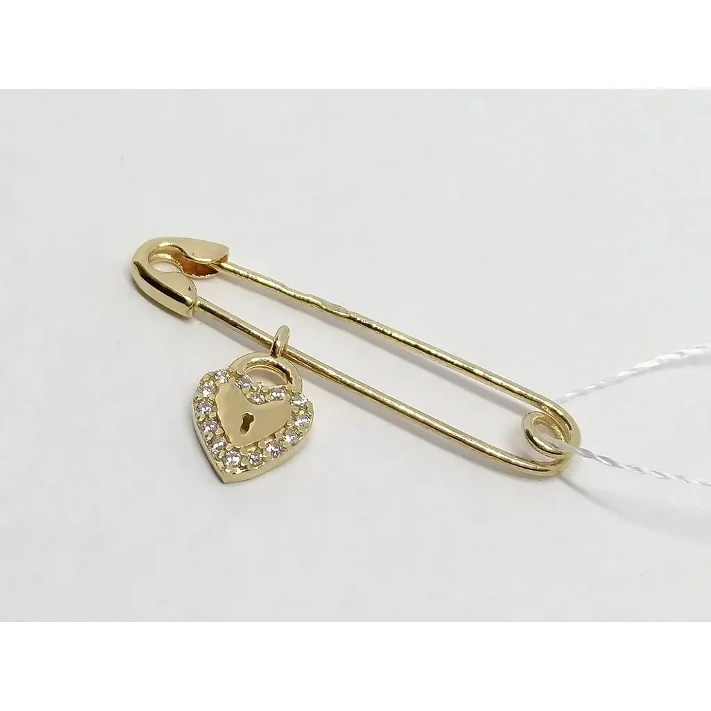 Золота брошка-шпилька Імперія золота з фіанітами. БШ081(3)И - фото 2