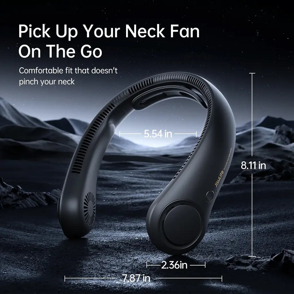 Вентилятор Jisulife Neck Fan Life4 Black - фото 3