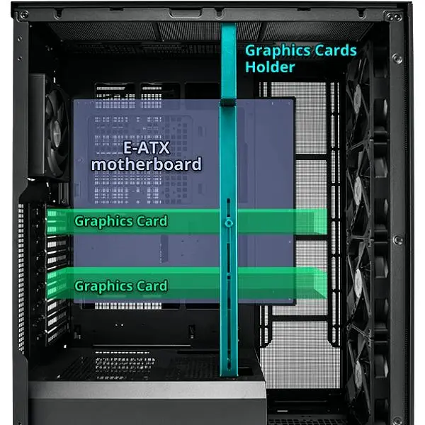 Корпус FSP U500-B без БЖ E-ATX Black (U500-B) - фото 2