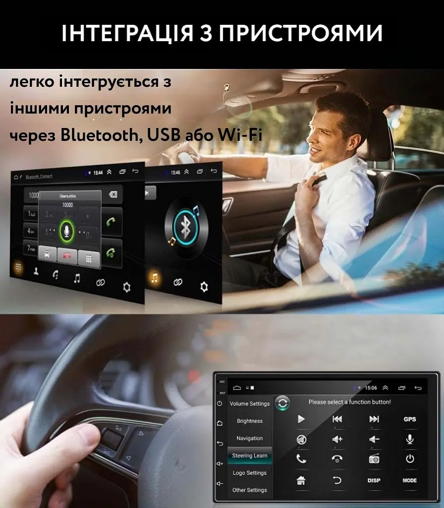 Японська Android 2-din магнітола в авто з GPS, WI-Fi, Bluetooth - фото 8
