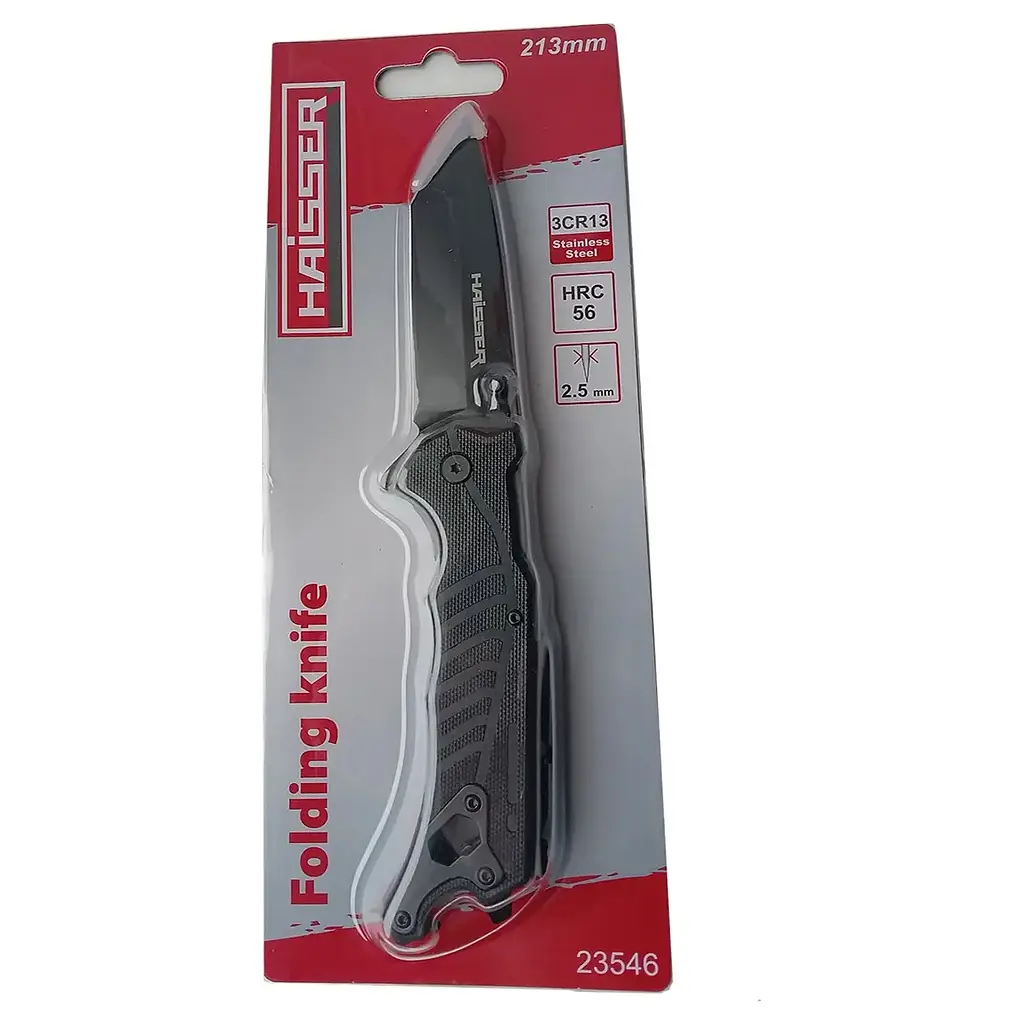 Ніж туристичний Haisser складний з кресалом лезо 88 х 2.5 мм (144348) - фото 3