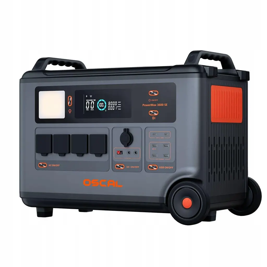 Портативна зарядна станція Oscal PowerMax 3600 SE LiFePO4, 3600 Вт/ч 3600 Вт (PowerMax 3600 SE) - фото 2