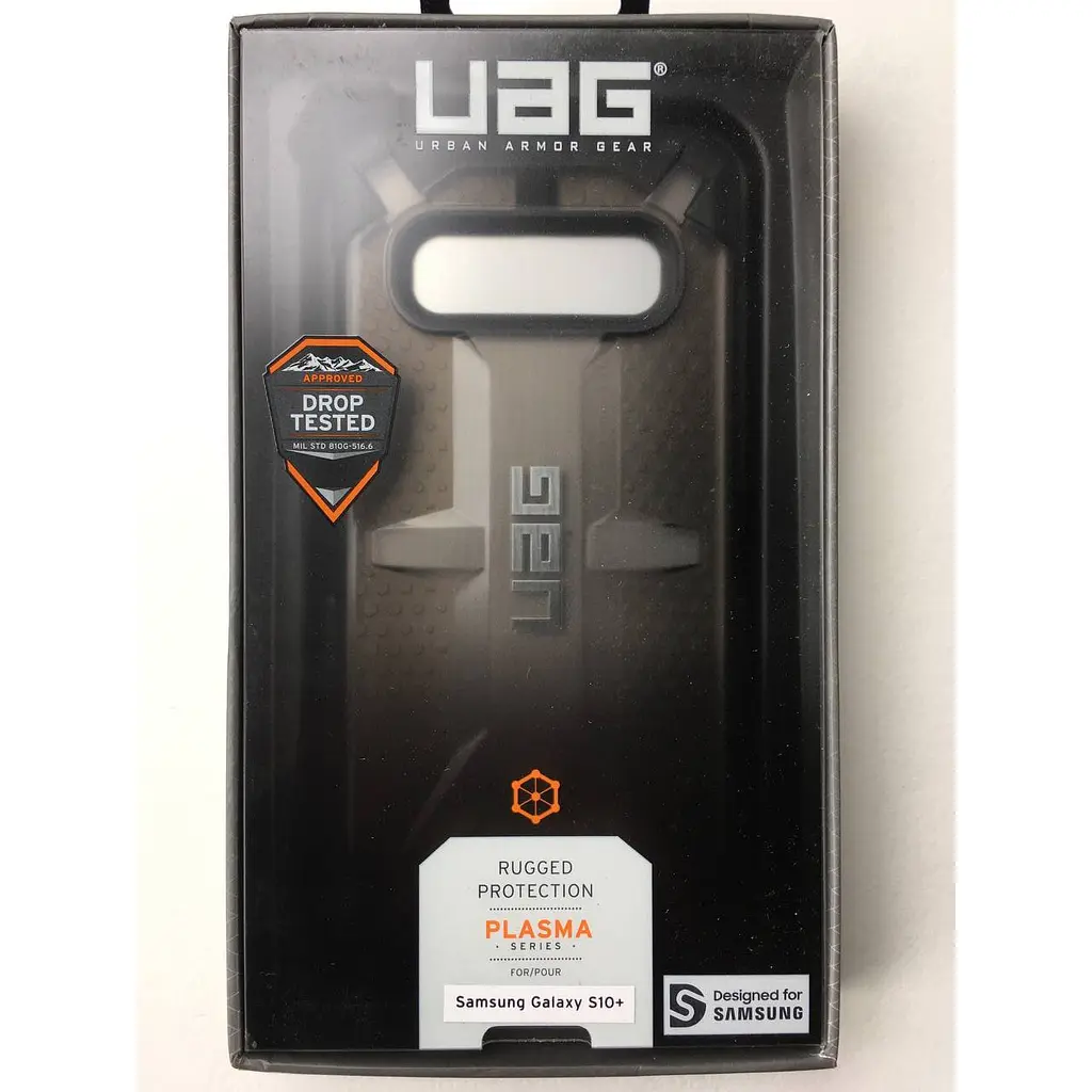 Оригинальный противоударный чехол UAG Plasma для Samsung Galaxy S10 Plus (6.4") Ash 211353113131 - фото 2
