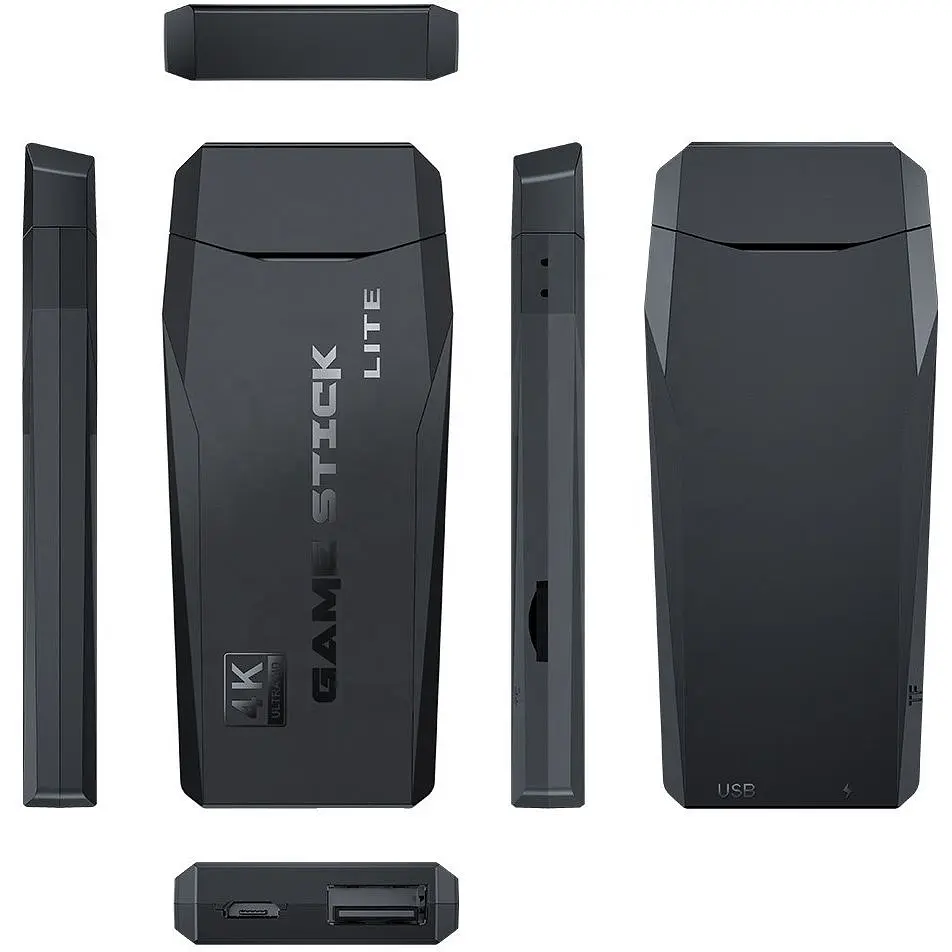 Міні ігрова приставка XPRO 25001 M8 64 ГБ Mini Game Stick 4K HDMI + 2 бездротові джойстики чорна (40842-15758_836) - фото 3