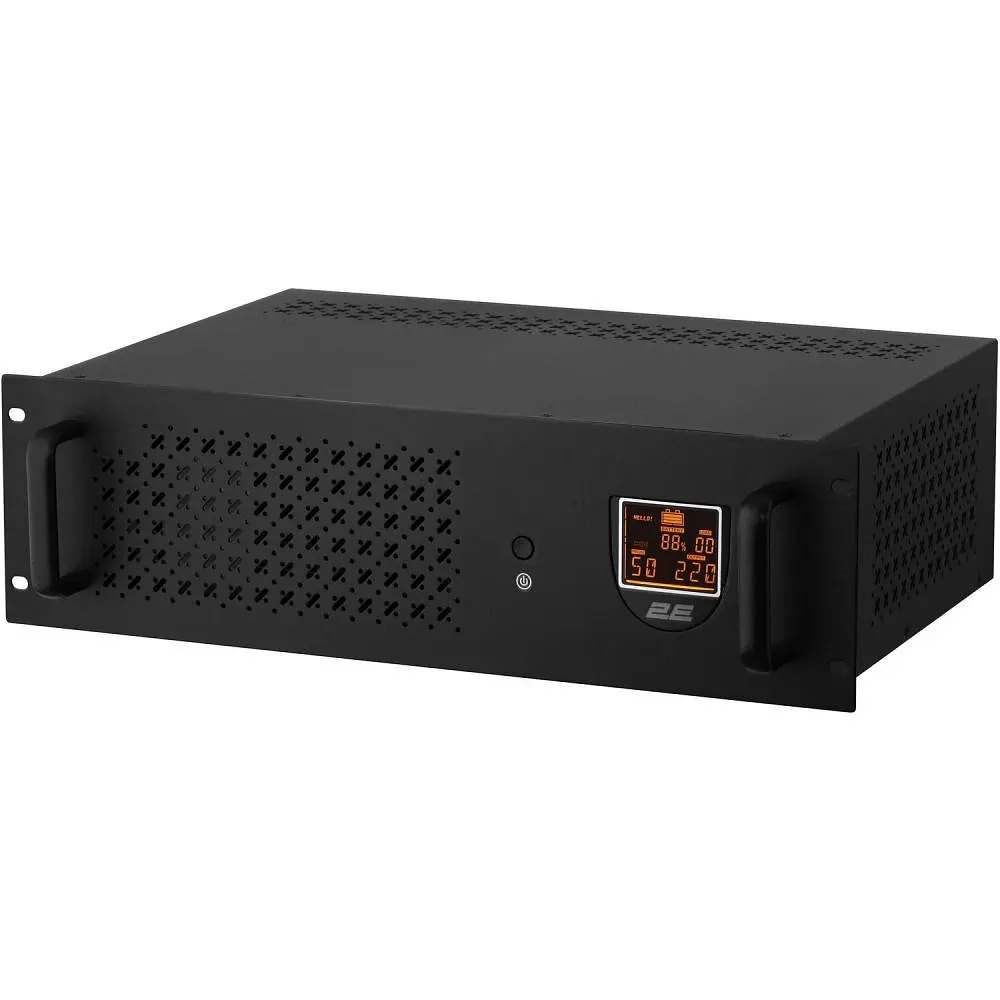 Джерело безперебійного живлення 2E RE2000, 2000VA/1200W, RM 3U, LCD, USB, 3xSchuko - фото 5