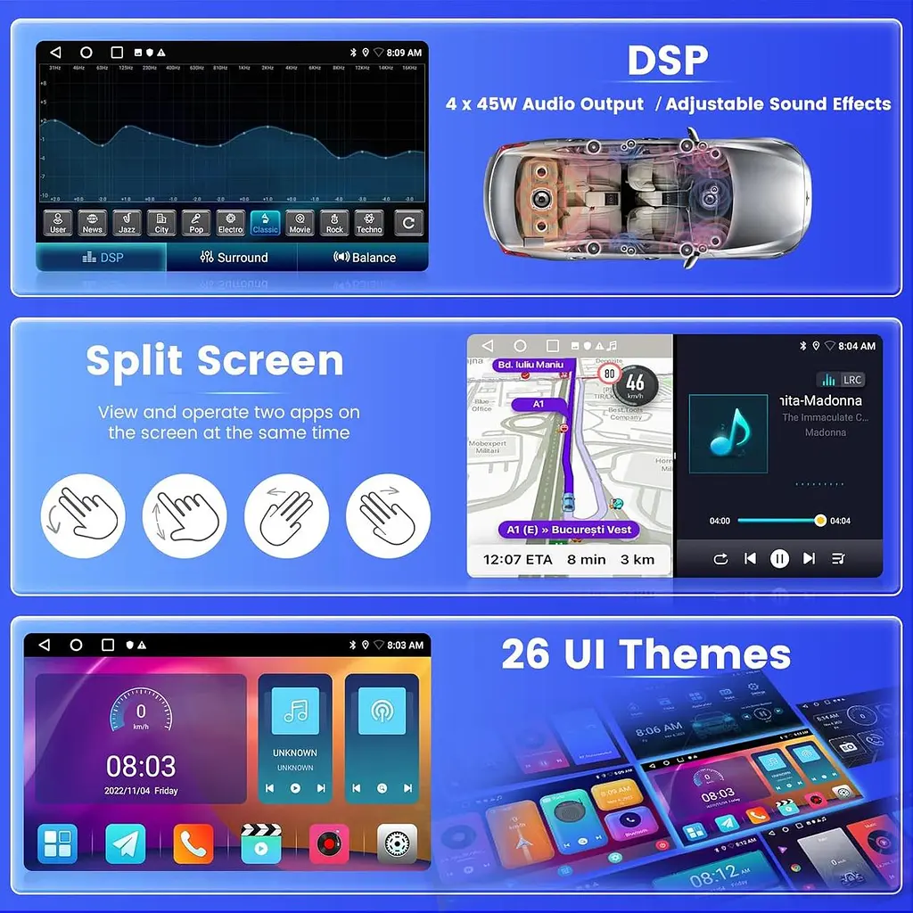 Android 15 магнітола для Fiat Ducato, Boxer, Jumper - фото 5