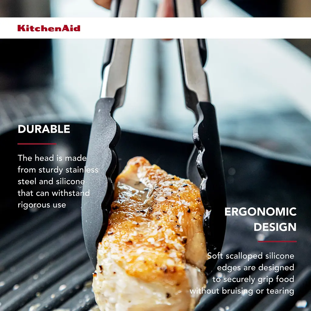 Щипці кухонні KitchenAid Universal 23 см чорні (KQG203OHOBE) - фото 9