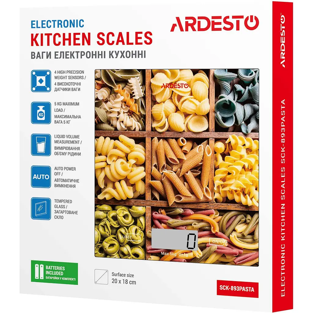 Ваги кухонні Ardesto SCK-893PASTA [138195] - фото 6