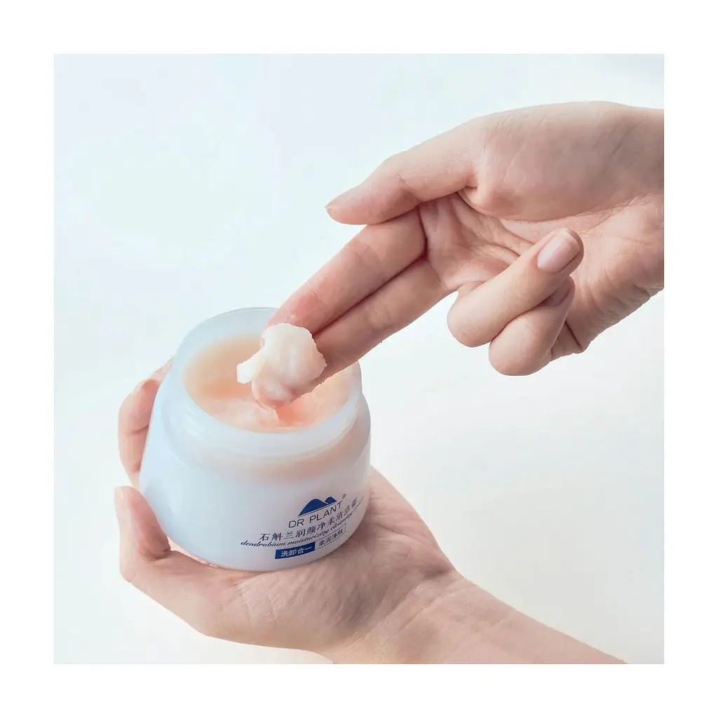 Крем для обличчя Dr. Plant Dendrobium Moistening Cleansing Cream 90 г (4582538101603) - фото 4