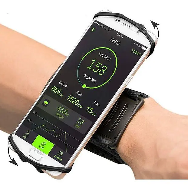 Спортивный держатель на руку для смартфона BeCover BC-RZSS034 Black (709634) - фото 3