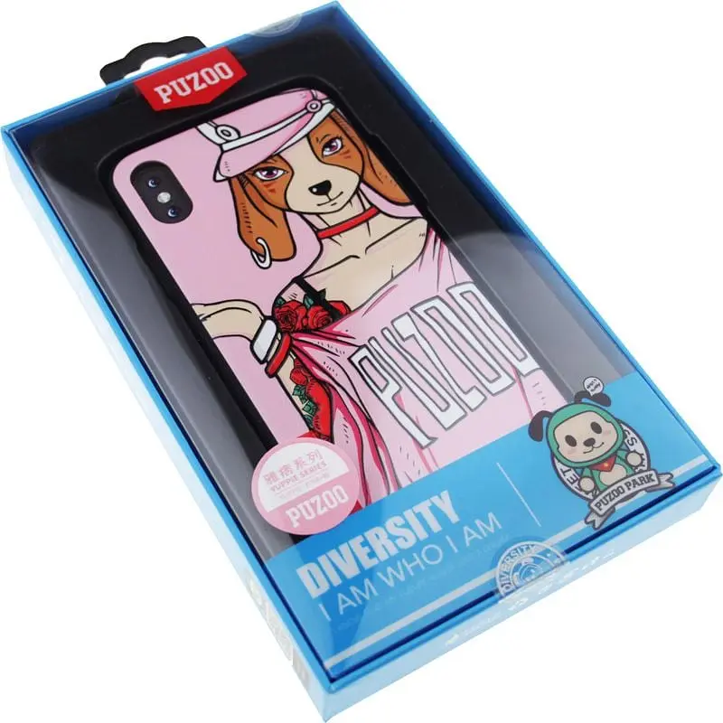 Чохол-накладка PUZOO Yuppie Phone iPhone X Annie Pink - фото 2