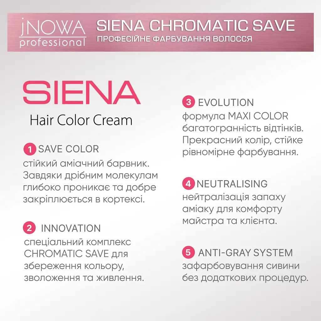 Професійна крем-фарба jNOWA Professional Chromatic Save Siena, відтінок 10/3, 90 мл - фото 7