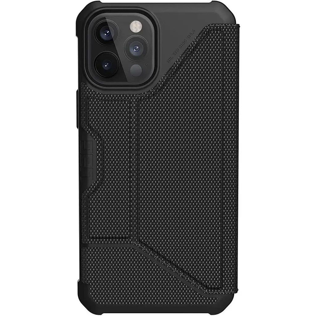 Оригинальный противоударный чехол книжка UAG Metropolis FIBR для iPhone 12 Pro Max (6.7") Black 112366113940 - фото 9
