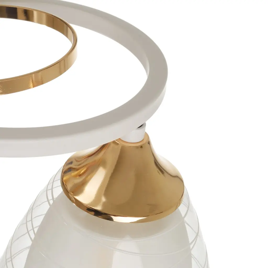 Люстра потолочная Brille в спальню E27 60W WH (LK-663C/3) - фото 5