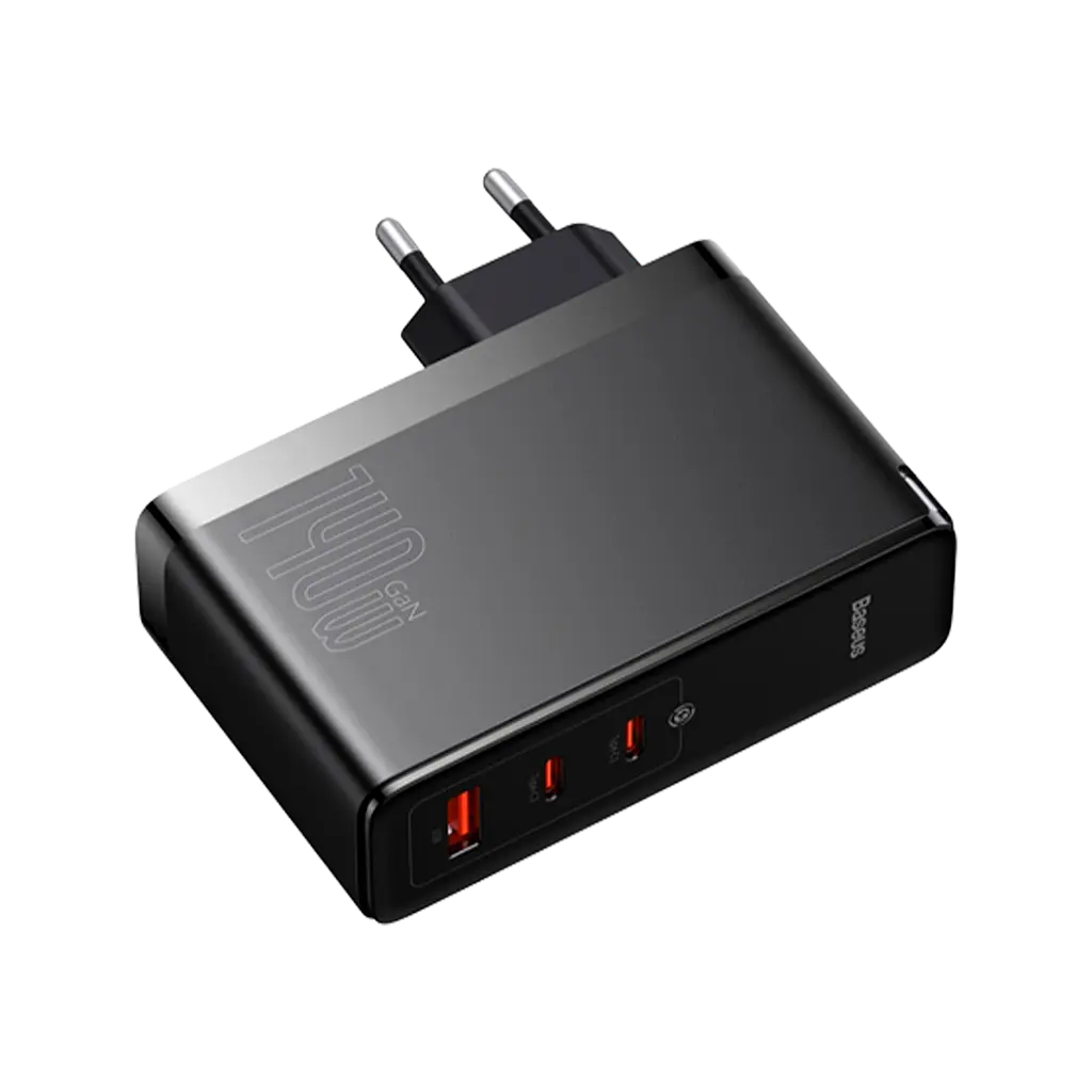 Сетевое зарядное устройство для Baseus GaN5 Pro 3 порта, USB + Type-C 140W Черный (CCGP100201) - фото 2