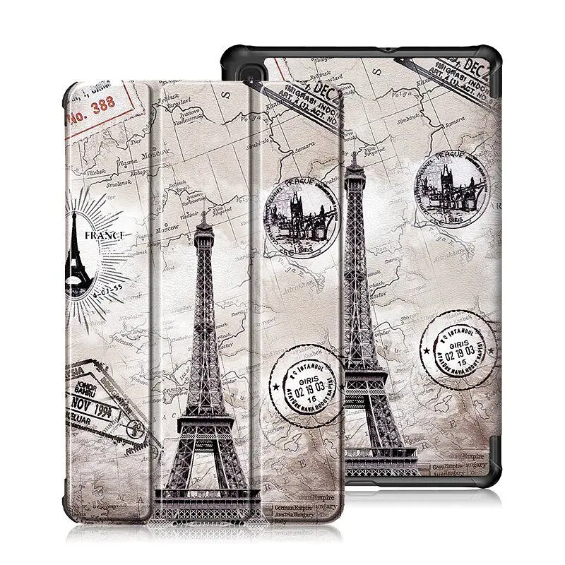 Чехол HardPrinted с рисунком Samsung Galaxy Tab A9 8.7 SM-X110 SM-X115 Эйфелева Башня - фото 2