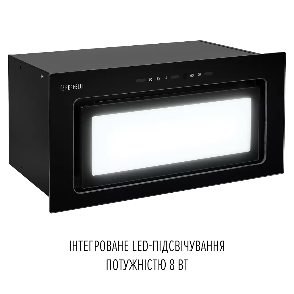 Витяжка повновбудована Perfelli Design Vision 6 Nero Silenzio - фото 6