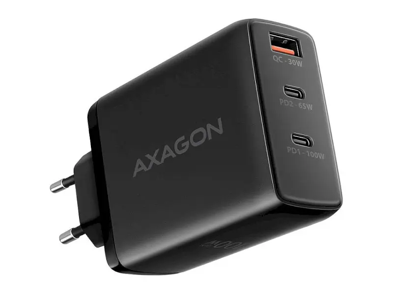 Мережевий зарядний пристрій AXAGON 100 W Black (ACU-DPQ100)
