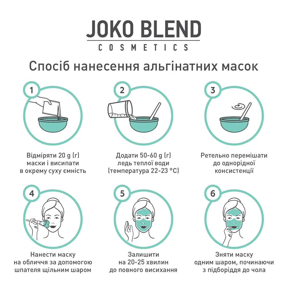 Альгинатная маска Joko Blend с черникой и ацеролой 200 г - фото 5