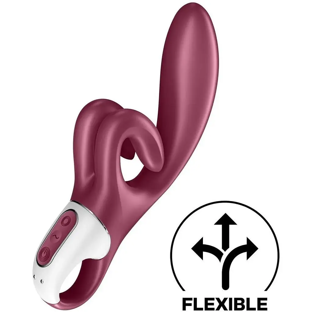 Вібратор-кролик Satisfyer Touch Me Red подвійний відросток 3 двигуна Red - фото 2