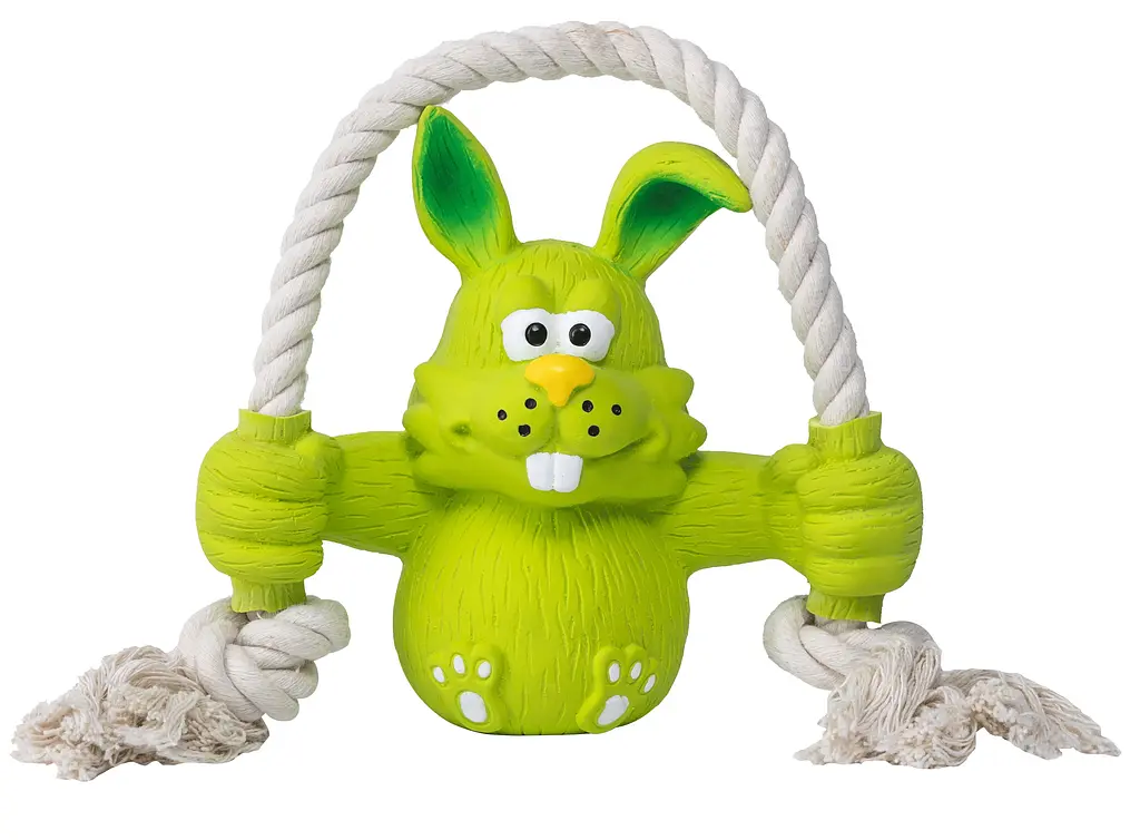 Іграшка для собак Quapas! Dog Toy Fun Rabbit with rope - фото 3