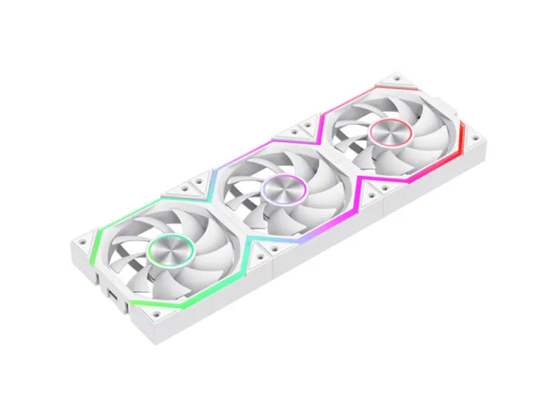 Корпусний вентилятор Gamemax FN12A-N2 WL-RW Reverse White 3-Pack - фото 2