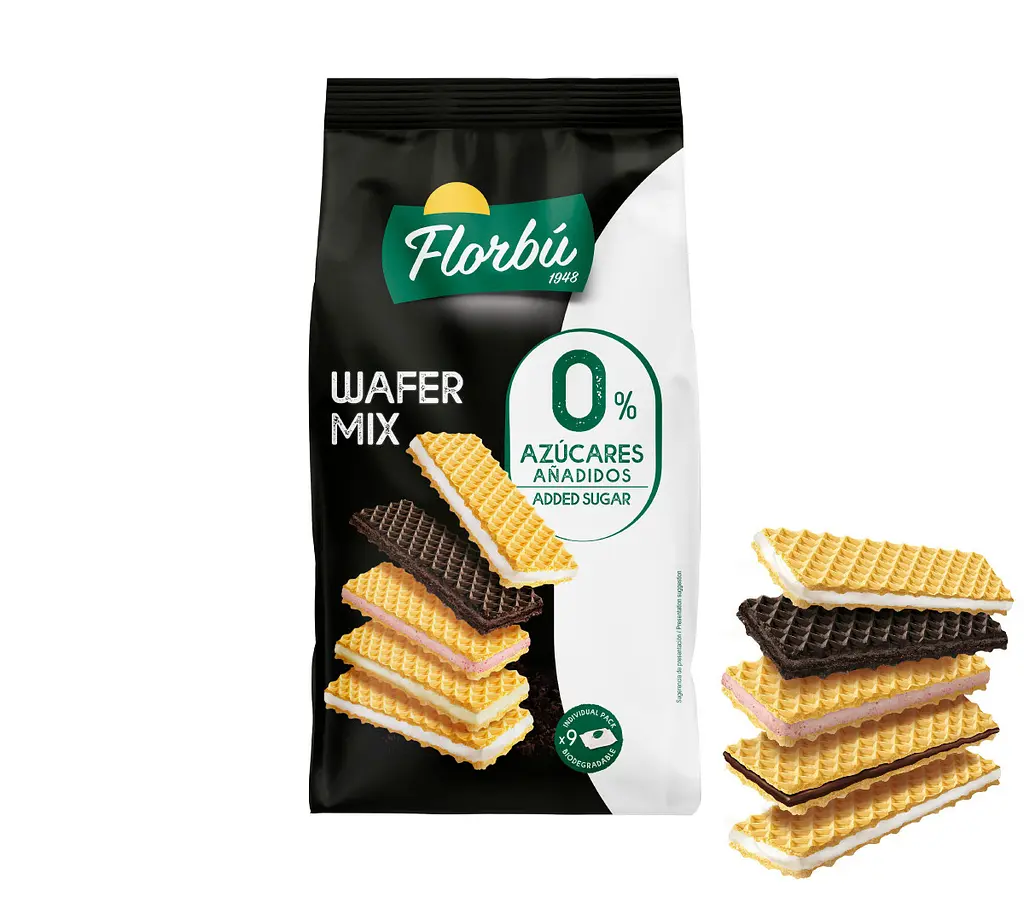 Вафлі Florbu Wafer Mix 0% Azucares без цукру 270 г
