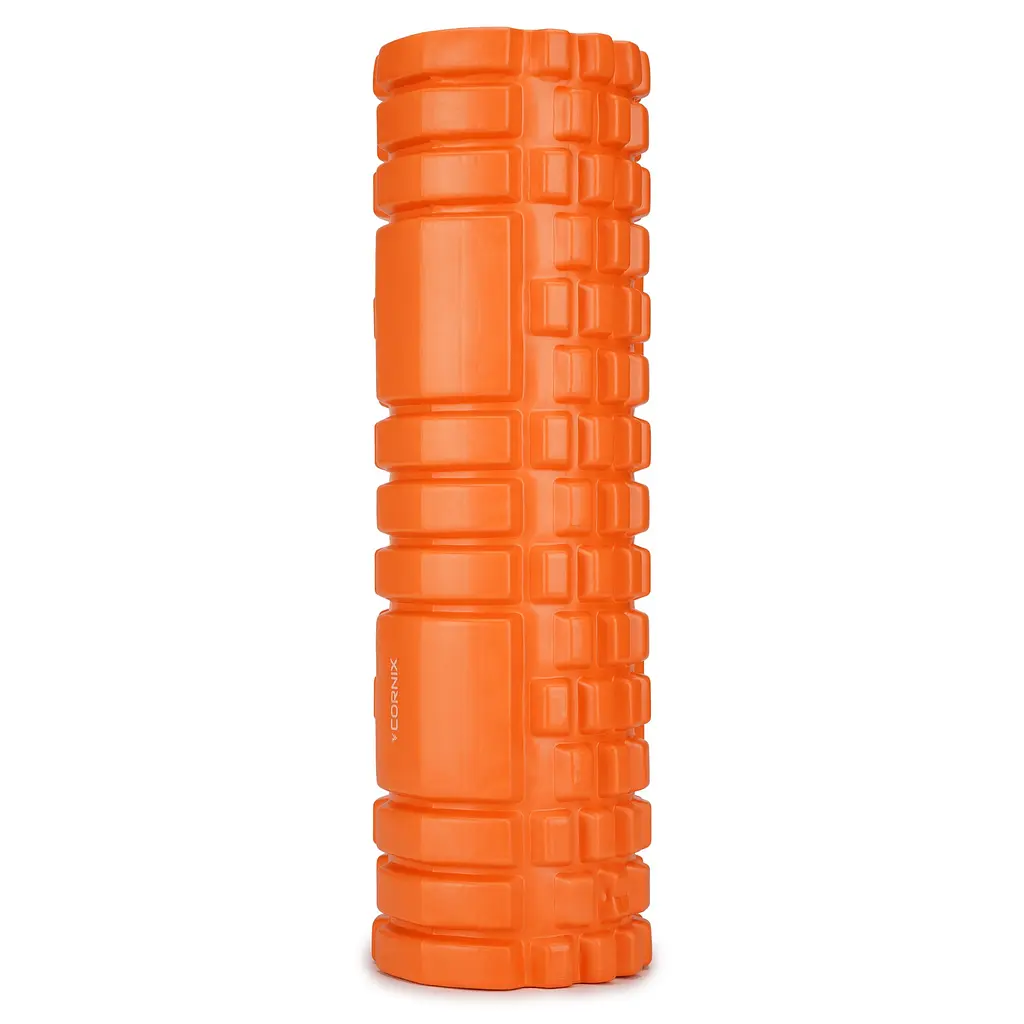 Масажний ролик Cornix EVA 45 x 14 см (валик, ролер) XR-0041 Orange - фото 3