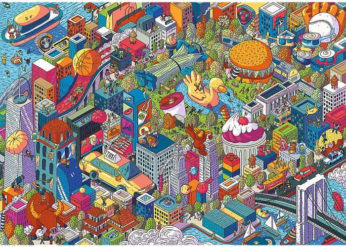 Пазл Trefl Безмежна колекція. Місто в деталях: Нью-Йорк 1000 ел. (10708) - фото 2