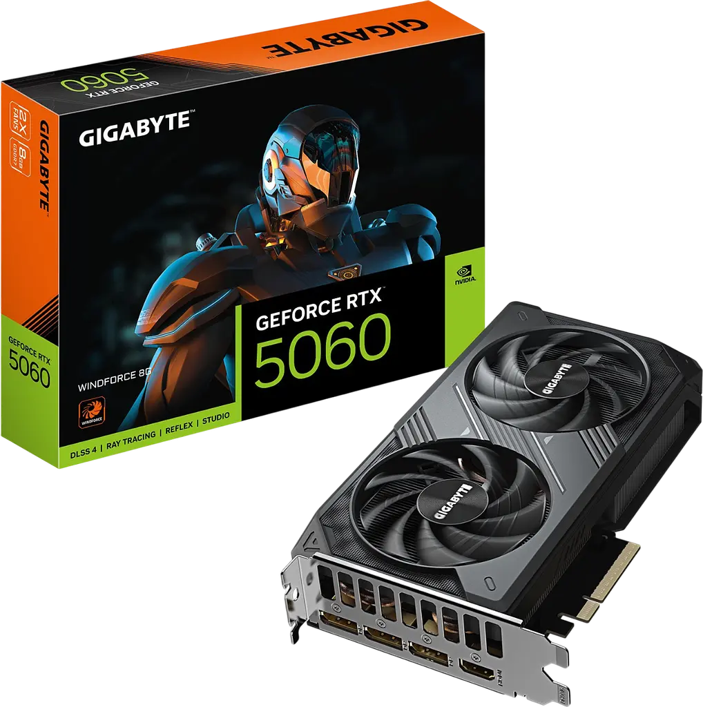 Відеокарта GeForce RTX 5060 8GB Gigabyte WindForce (GV-N5060WF2-8GD) - фото 4