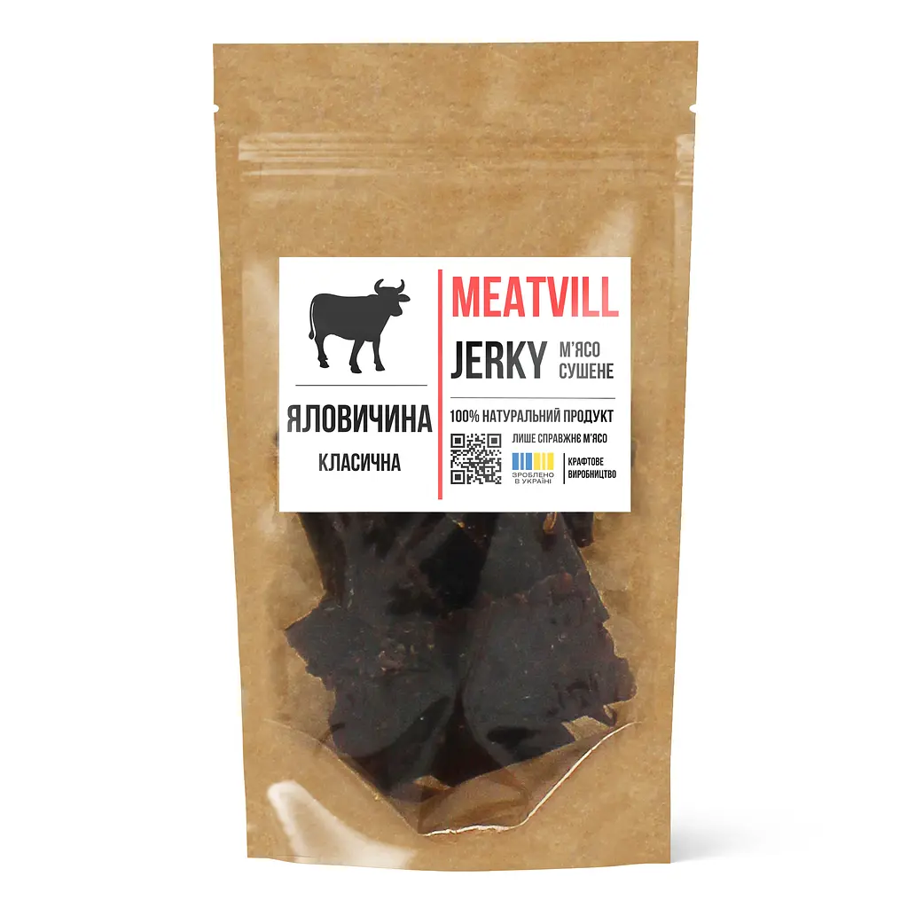 Джерки Meatvill яловичина класична крафт 50г