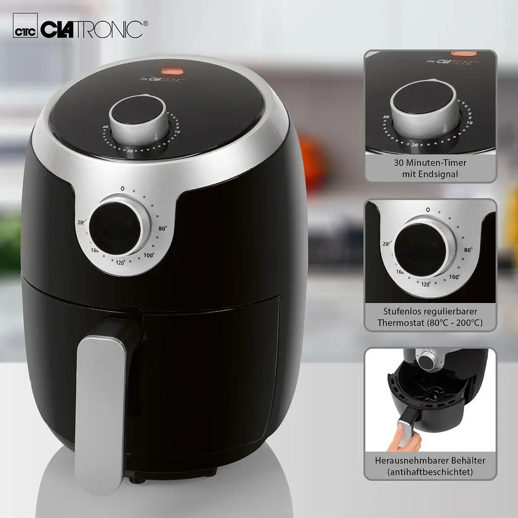 Мультипіч-аерофритюрниця Clatronic FR 3769 H - фото 6