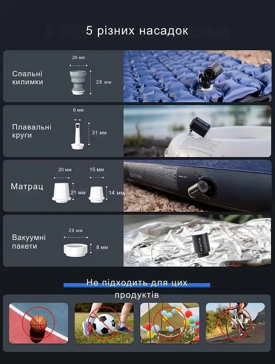 Насос-фонарь Flextail Tiny Pump Х ​​черный - фото 5