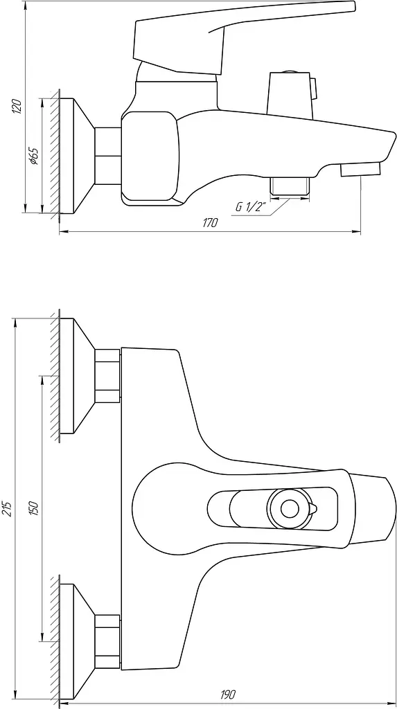 Змішувач для ванни Domino Sirius DSV-102NE Хром - фото 5