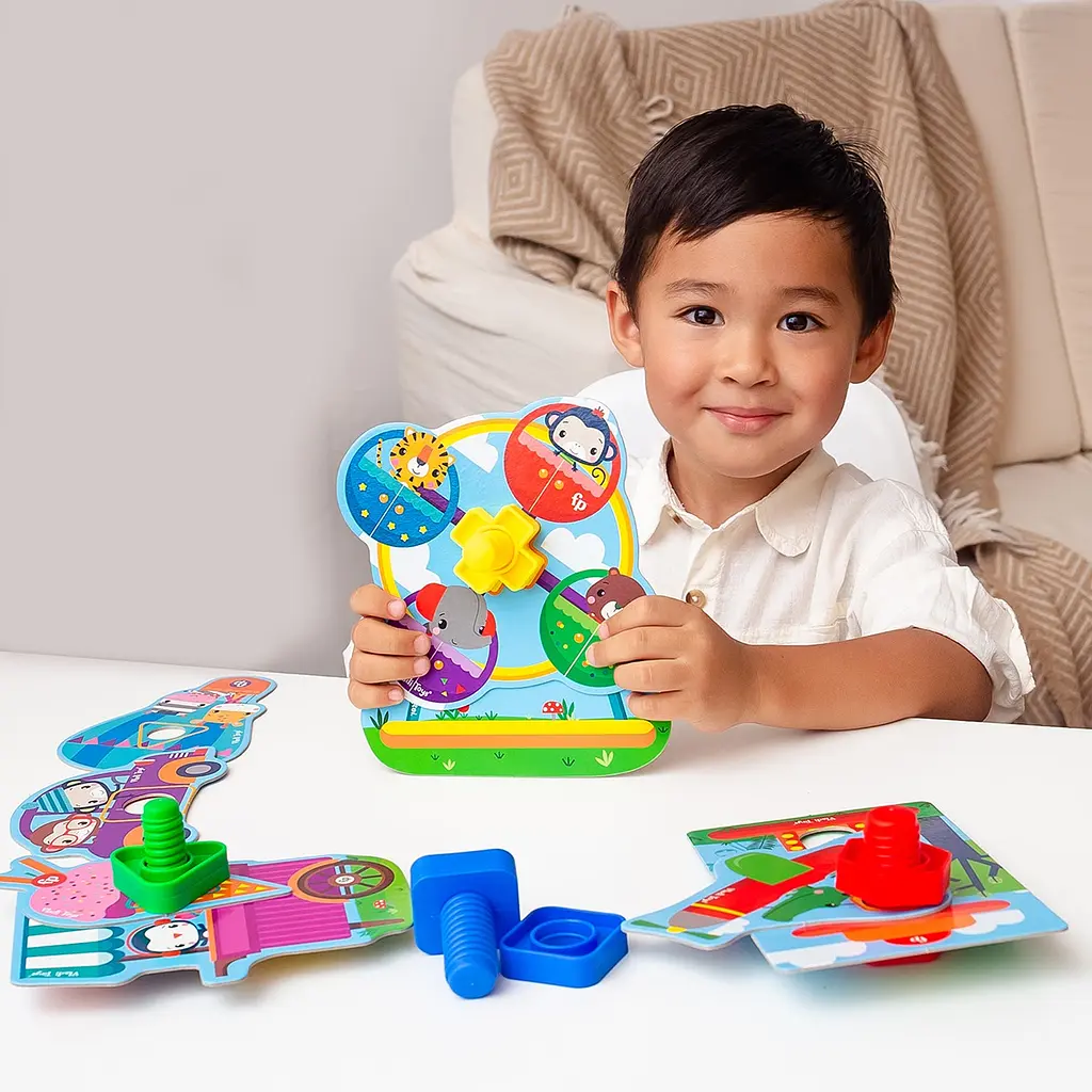 Гра-конструктор Vladi Toys Fisher-Price Парк розваг для малюків, українська мова (VT2905-21) - фото 4