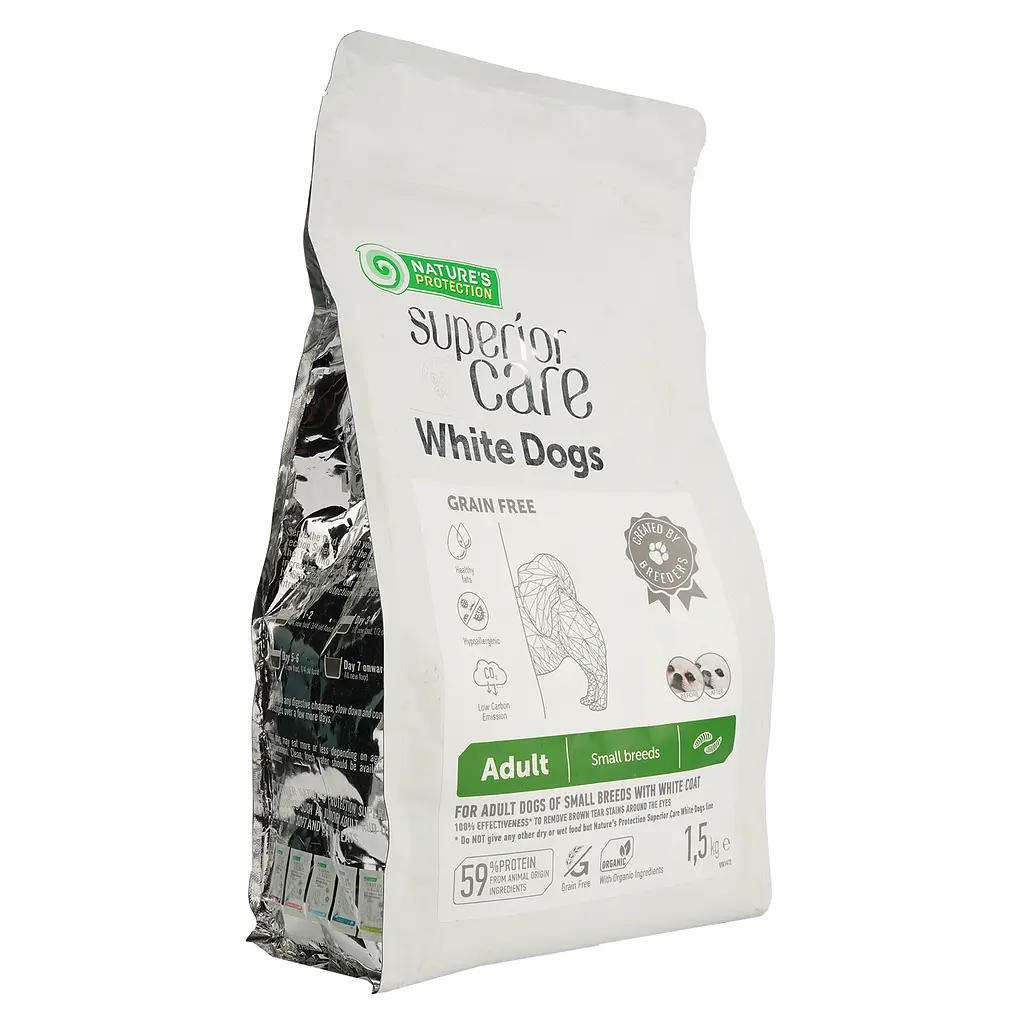 Сухой беззерновой корм для взрослых собак малых пород Nature's Protection Superior Care 1.5 кг - фото 2