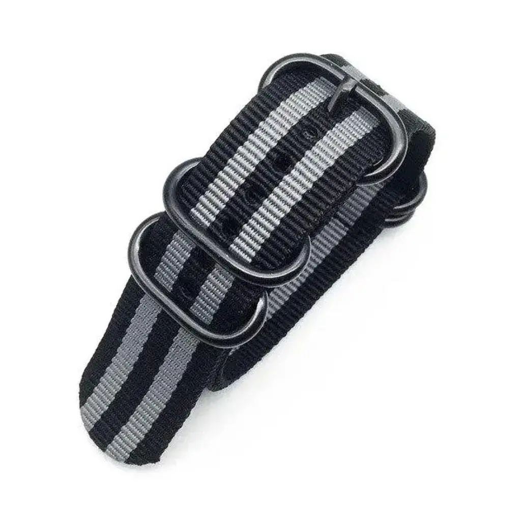 Нейлоновый ремешок Primo Traveller для часов Xiaomi Redmi Watch 3 Active Black Grey - фото 4