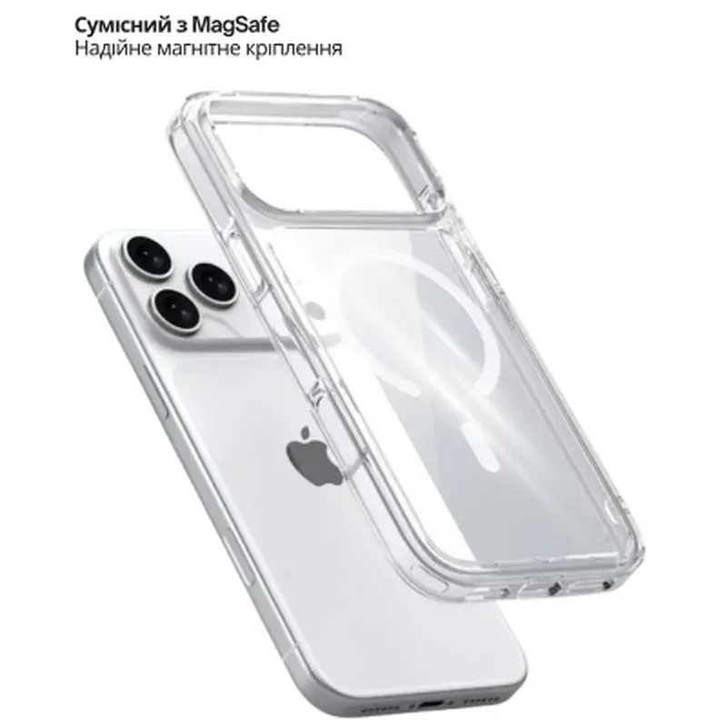 Чохол до мобільного телефона BeCover FIBRA Crystal MagSafe Apple iPhone 17 Pro (715369) - фото 5