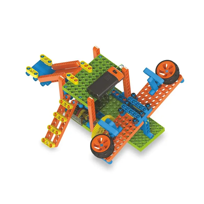 Конструктор Zephyr Blix Amusement поліпропіленовий розвивальний з моторчиком 340 елементів 7 моделей - фото 6