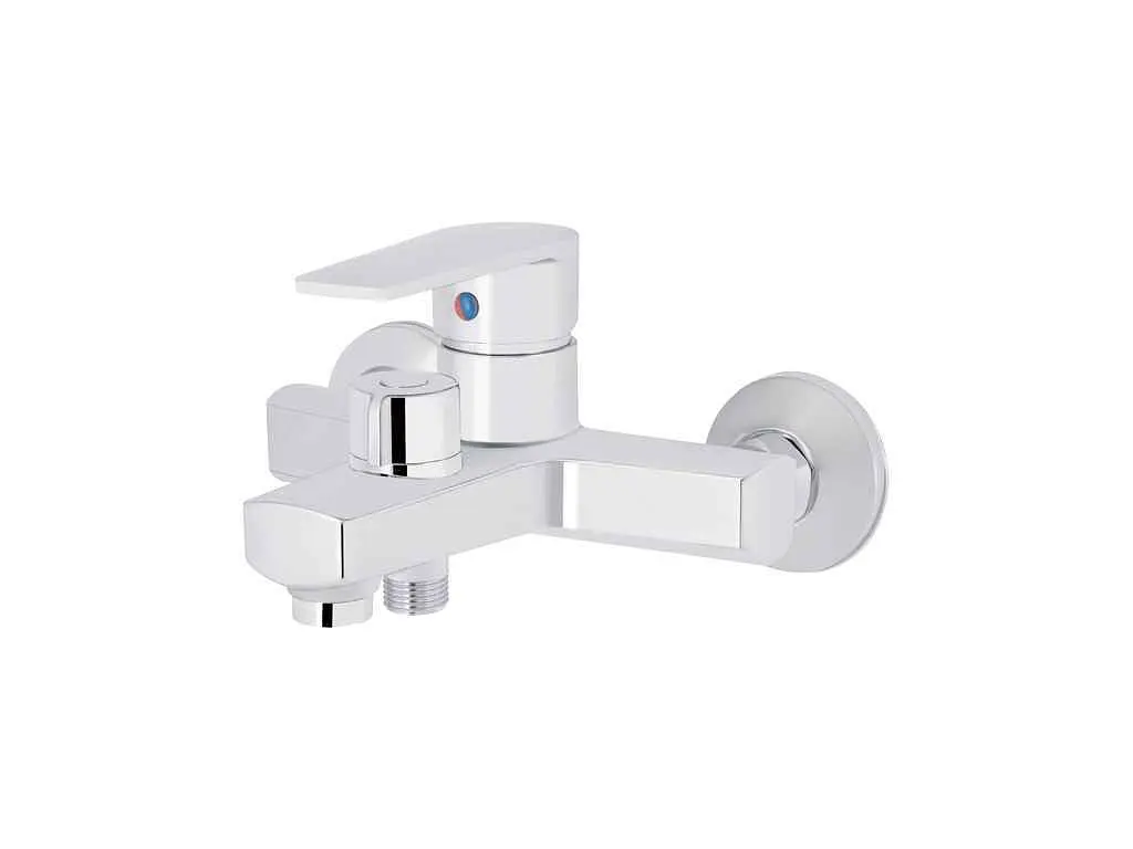 Змішувач Brinex Настінний хром для ванни 35C 006N (k35) BRIN35C006N - фото 3