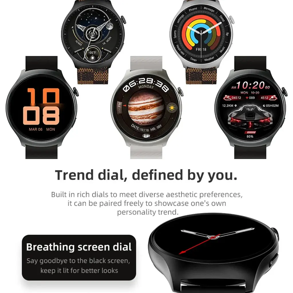 Смарт-годинник Howear Watch 4 Pro Amoled+IP67 Grey - фото 6