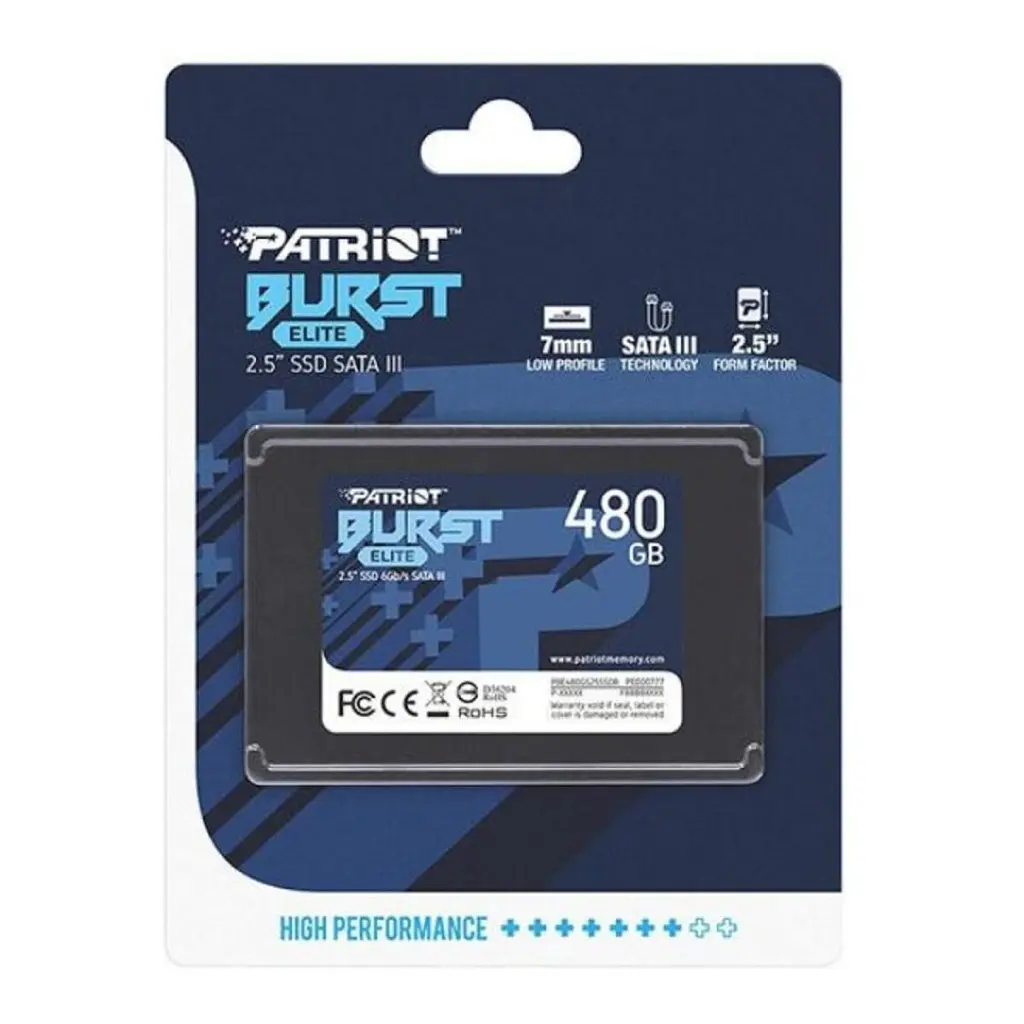 SSD накопитель Patriot Burst Elite 480 ГБ 2.5 7 мм SATAIII TLC 3D - фото 2