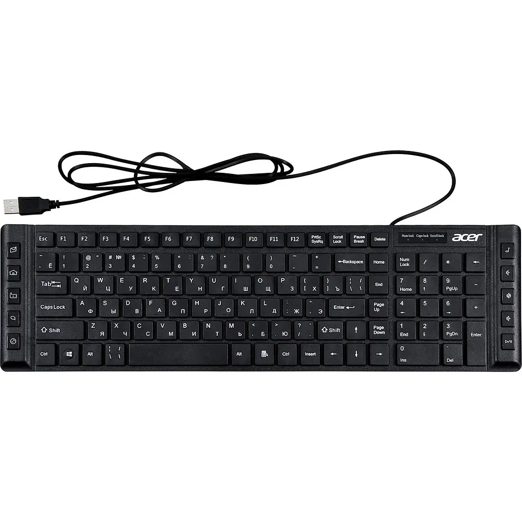 Клавиатура Acer OKW010 USB Black (ZL.KBDEE.012) [105181] - фото 3
