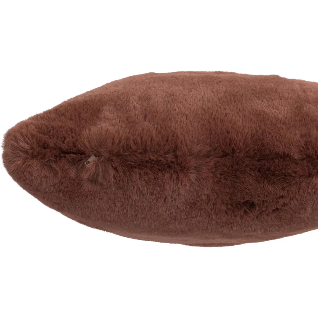 Подушка J-line плюшевая 45х45 см коричневая (88545) - фото 2