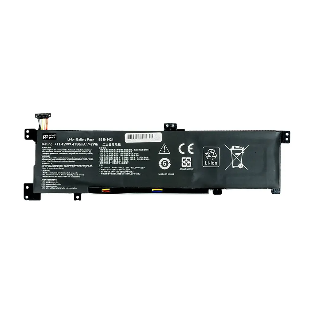 Акумулятор до ноутбука PowerPlant ASUS A401L (B31N1424) 11.4V 4150mAh (NB431267)